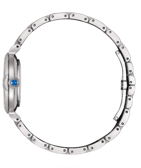 Citizen Damen-Armbanduhr Eco-Drive aus Stahl mit blauem Zifferblatt _EM1060-87N