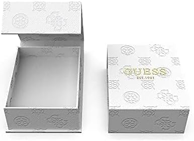 Collana Guess Donna Argentata Con Ciondoli Centrale Logo Zirconi Bianchi _JUBN01171