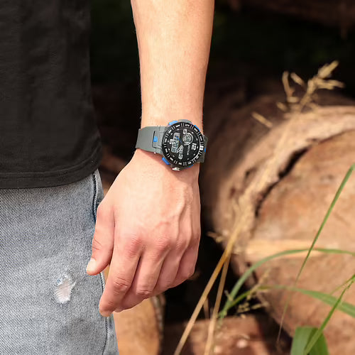 Orologio Sector Ex 28 Uomo Analogico-Digitale Cinturino PU Grigio _R3251532002