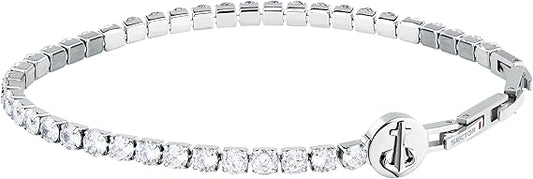 Bracciale Sector Uomo Acciaio Tennis Bianco Ancora _SANN66
