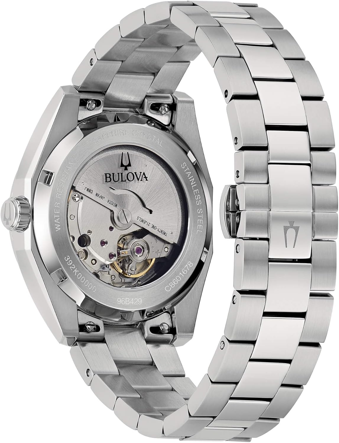 Orologio Uomo Bulova Surveyor Automatico Acciaio Quadrante Verde _96B429