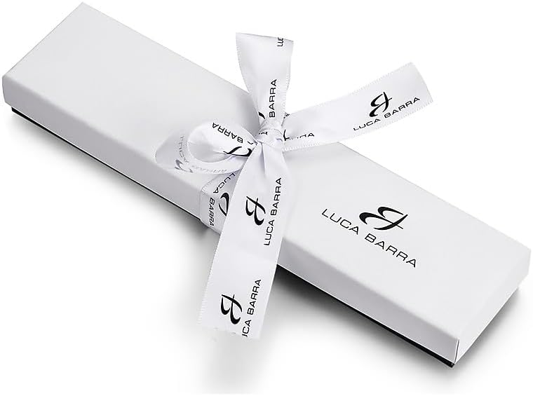 Luca Barra Damen-Armband aus Stahl mit weißen Kristallanhängern _BK2605