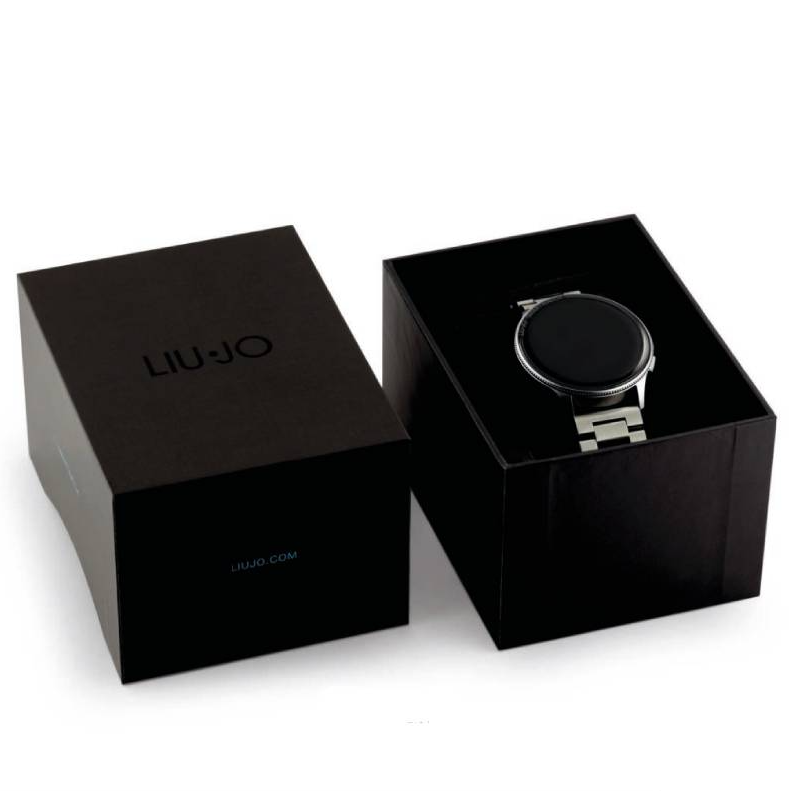 Orologio LIU JO Uomo Acciaio Cinturino Silicone Nero Cronografo _TLJ2377