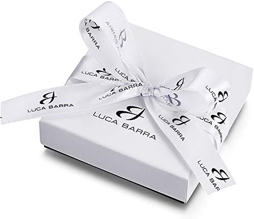 Luca Barra Damen-Ohrringe aus Stahl mit weißen Perlen und vierblättrigem Kleeblatt-Anhänger _OK1419