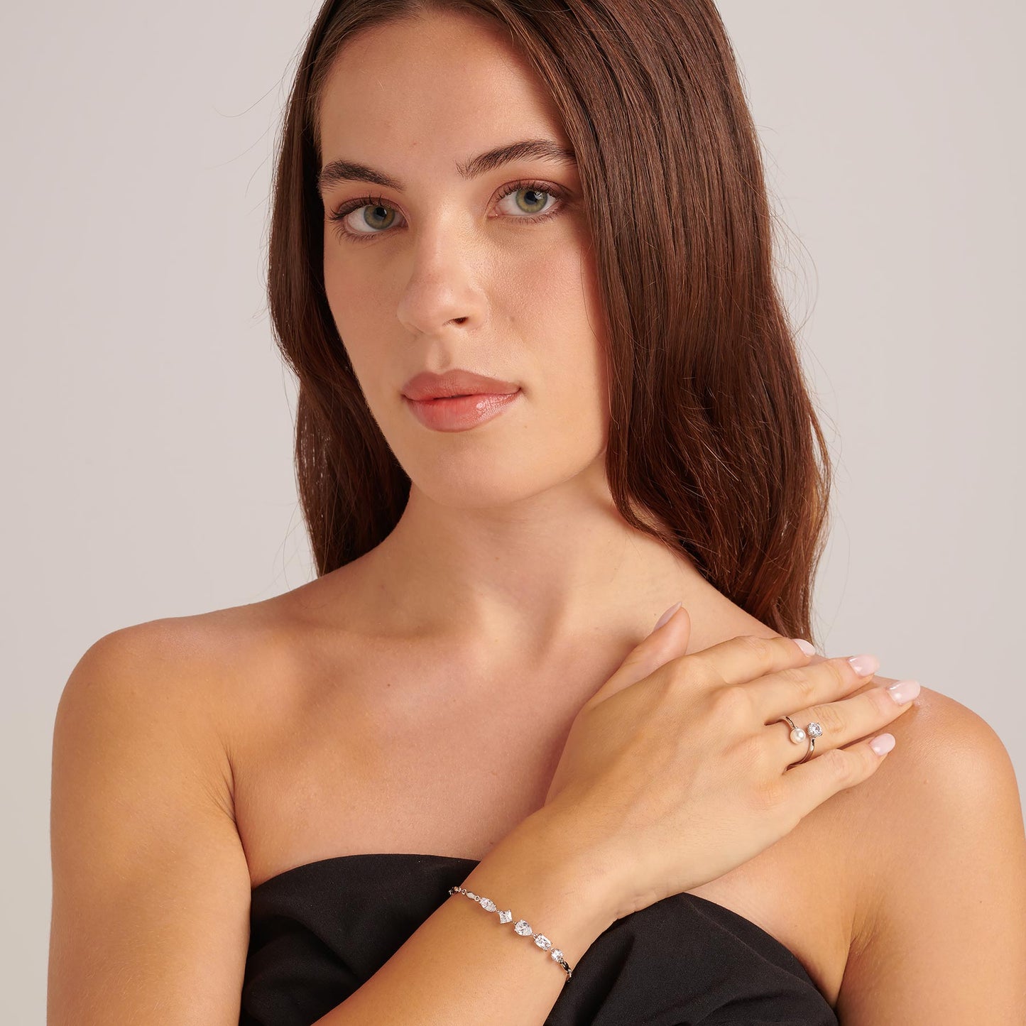 Bracciale Brosway Affinity Donna Acciaio Silver Cristalli _BFF182