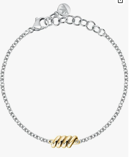 Bracciale Morellato Donna Acciaio Silver Torchon Gold _SAWZ08