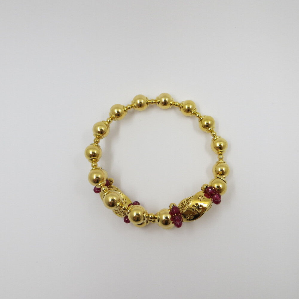 Bracciale Ungari Donna Bronzo Sfere e Perline Disegno Floreale _LANBR012
