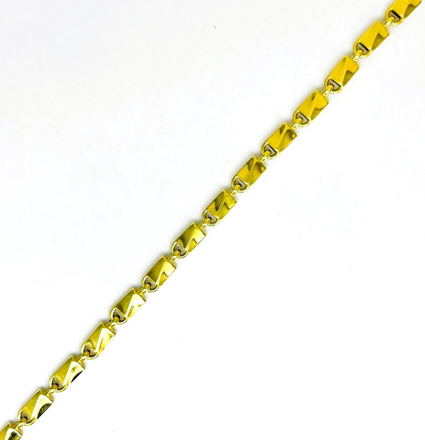 Bracciale Uomo Oro Giallo 18 KT Maglia Doppia _BR003