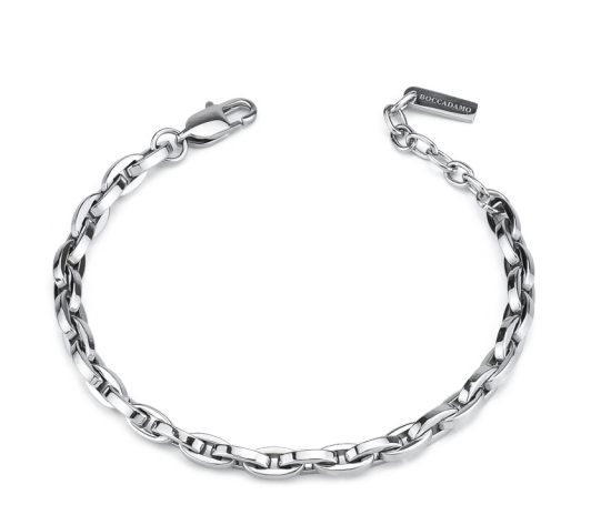 Bracciale Boccadamo Uomo Acciaio a Maglie _ABR694