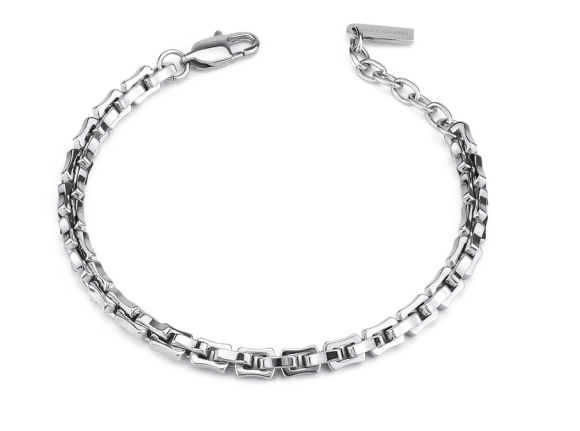 Boccadamo Herren-Gliederarmband aus Stahl _ABR695