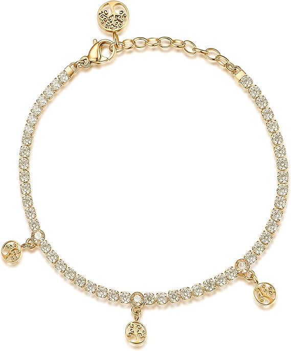 Bracciale Brosway Donna Dorato Coll. DESIDERI Tennis Ciondoli Albero Vita _BEI021