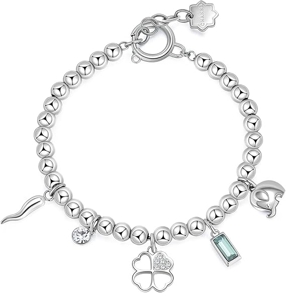 Bracciale Brosway Donna Acciaio Argentato Con Pendenti Fortuna Coll. CHAKRA _BHKB114