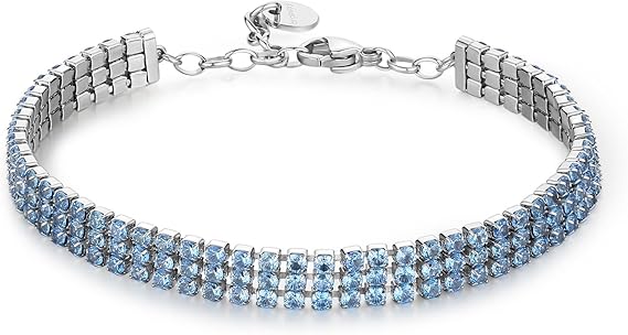 Bracciale Brosway Donna Acciaio Modello Tennis Zirconi Light Sapphire _BEI094