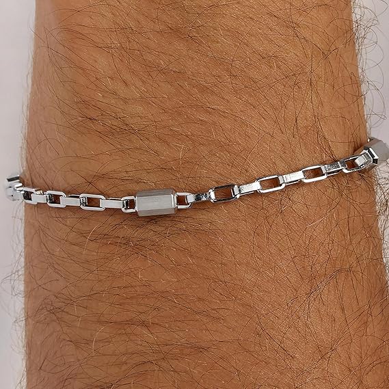 Bracciale Brosway Uomo Acciaio Argentato Coll. LOGAN _BOA14