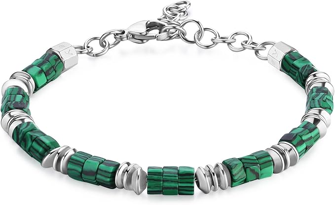 Bracciale Brosway Uomo Acciaio Malachite Coll. RIPTIDE _BTD010
