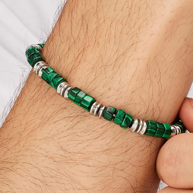 Bracciale Brosway Uomo Acciaio Malachite Coll. RIPTIDE _BTD010