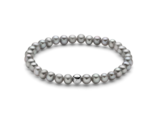 Bracciale Donna Perle Naturali con boule in argento Miluna _PBR3035