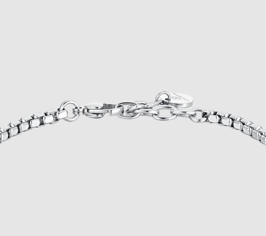 Bracciale Luca Barra Acciaio Uomo Ip Nero _BA1778