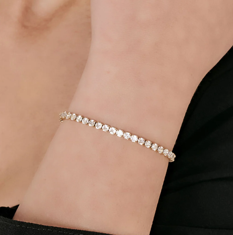 Bracciale Luca Barra Donna Acciaio Gold Zirconi Bianchi _BK2275
