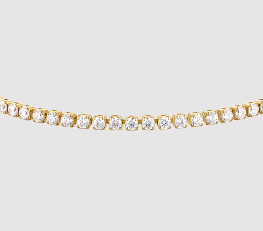 Bracciale Luca Barra Donna Acciaio Gold Zirconi Bianchi _BK2873
