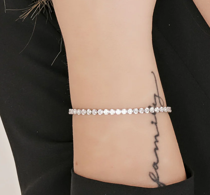 Bracciale Luca Barra Donna Acciaio Silver Zirconi Bianchi _BK2270