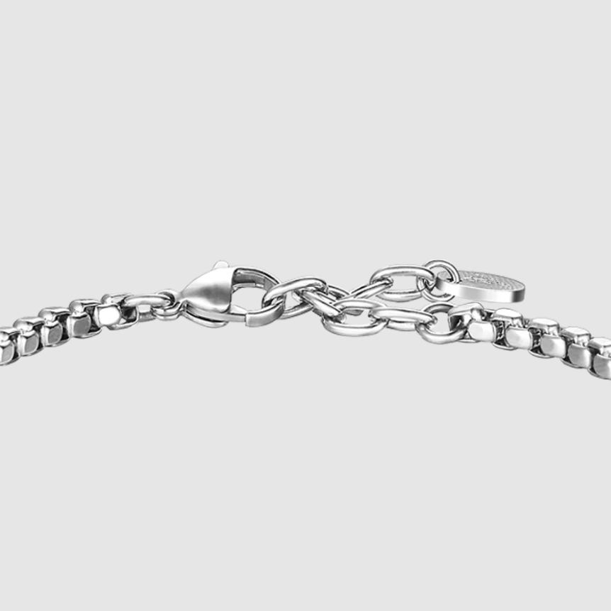 Bracciale Luca Barra Uomo Acciaio Centrale Ancora Rosa Gold _BA1830