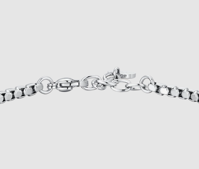 Bracciale Luca Barra Uomo Acciaio Centrale Rosa dei Venti _BA1872