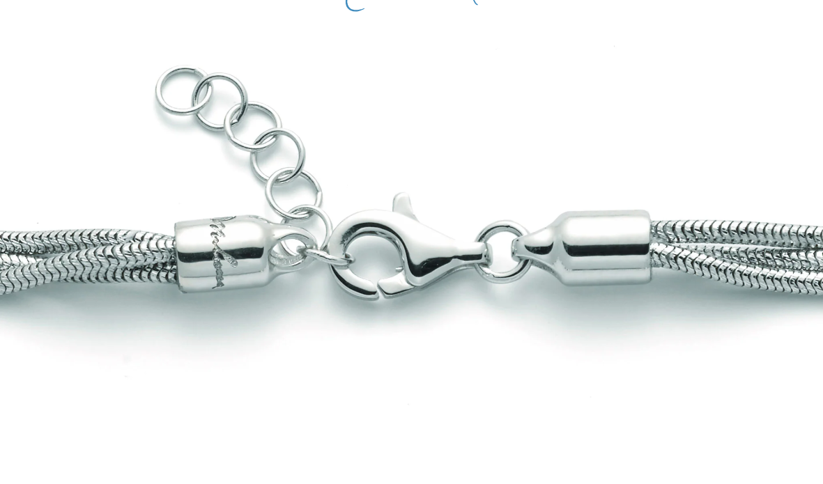 Bracciale Miluna Donna Argento925 Tre Fili Perle Bianche 5,5-6-6,5-7 mm _PBR2833