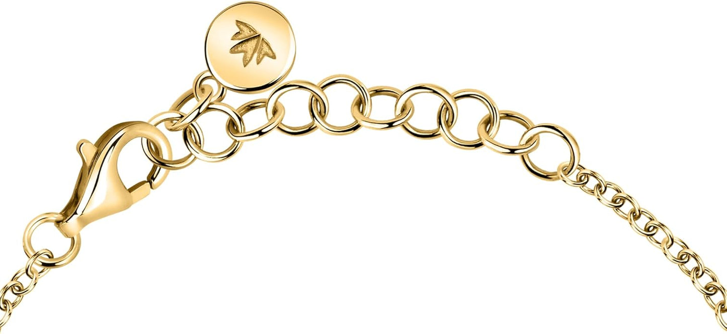 Morellato Damen-Armband, Stahl, Gold, Istanti Kollektion, Herz, Kristalle _SAVZ18