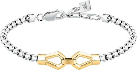 Bracciale Morellato Uomo Acciaio Collezione Motown Centrale Gold _SALS92