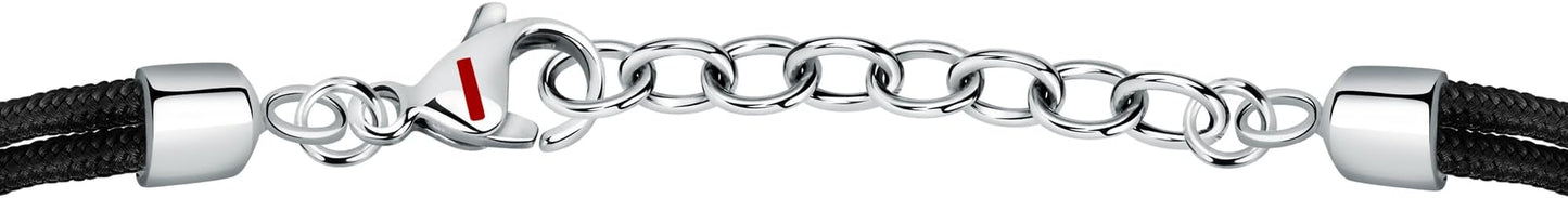 Bracciale Sector No Limits Uomo Corda Blu Nero Centrale Acciaio Ancora _SAGJ33