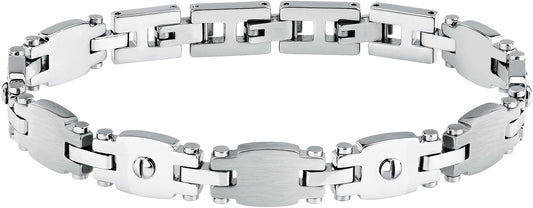 Bracciale Sector Uomo Acciaio Argentato Semirigido _SAFT87