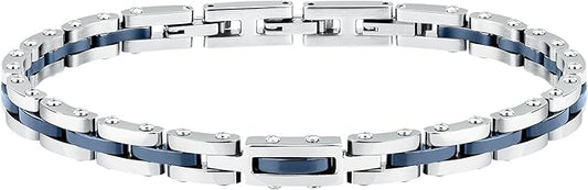 Bracciale Sector Uomo Acciaio Ceramica Blu _SAFR55