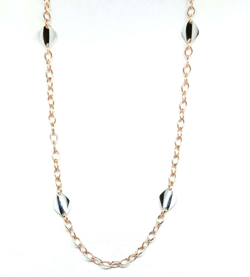 Collana Boccadamo Donna Argento Bronzo Dettagli Argentati _GR267RS