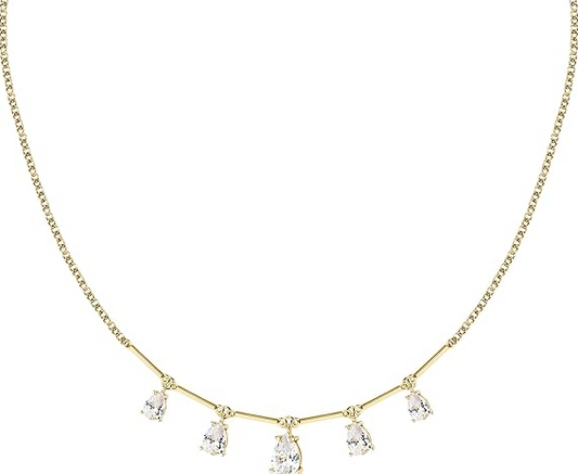 Collana Morellato Donna Argento 925 Riciclato Gold Zirconi Collezione Tesori _SAIW207