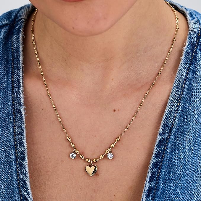 Collana Brosway Chakra Donna Acciaio Gold Cuore _BHKN162