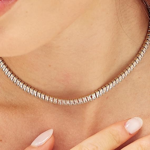 Collana Brosway Donna Acciaio Dorata Coll. DESIDERI Tennis Zirconi _BEIN019