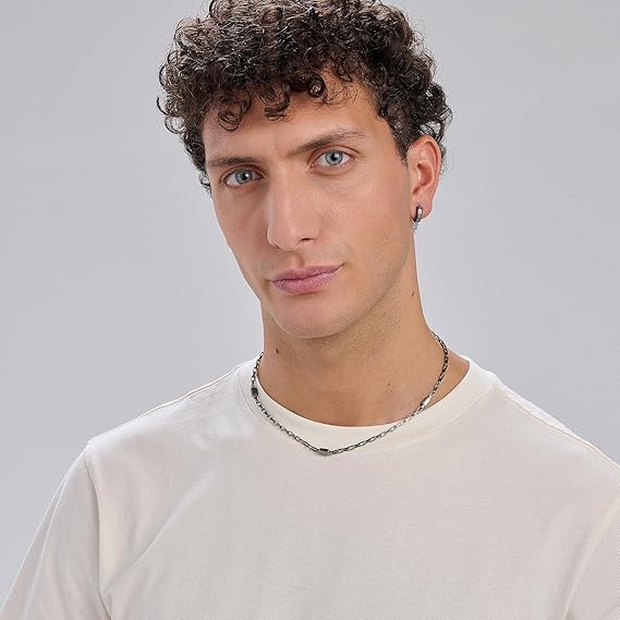 Collana Brosway Uomo Acciaio Nera Alternata Collezione Logan _BOA03
