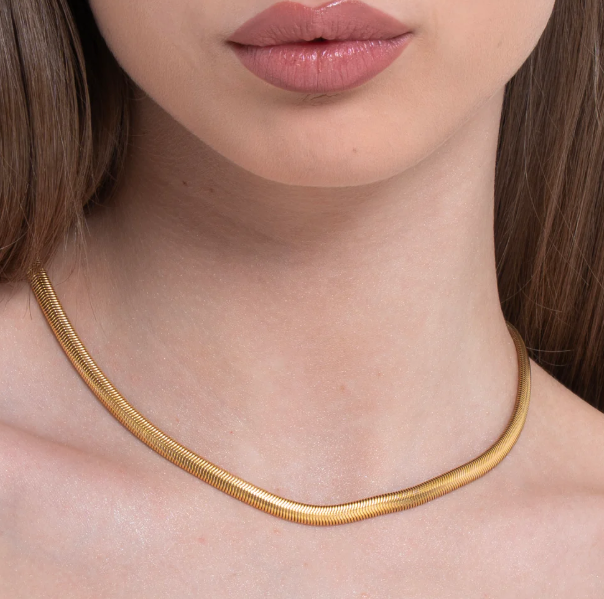 Collana Luca Barra Donna Acciaio IP Gold _CK2119 _CK2176