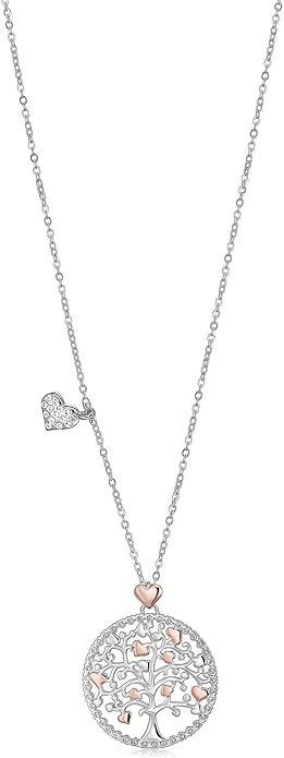 Collana Luca Barra Donna Acciaio Pendente Albero della Vita _CK1175