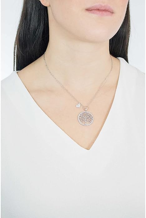 Collana Luca Barra Donna Acciaio Pendente Albero della Vita _CK1175