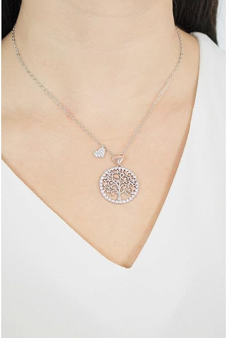 Collana Luca Barra Donna Acciaio Pendente Albero della Vita _CK1175
