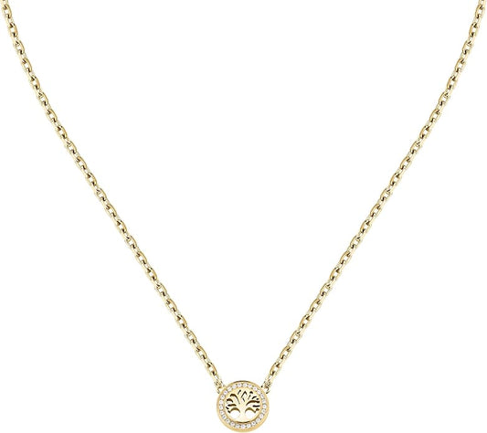 Collana Morellato Donna Acciaio Gold Centrale Albero della Vita Cristalli _SAQE47