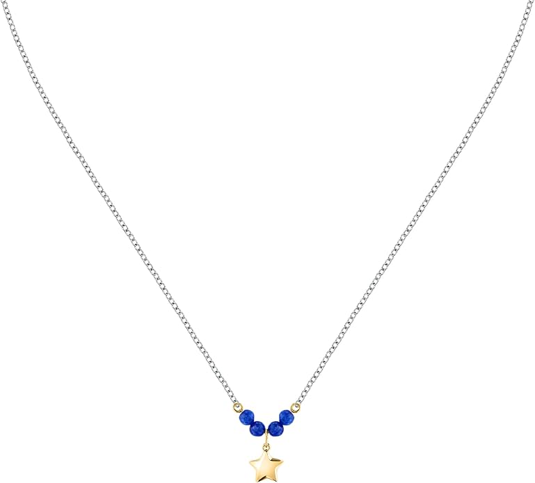 Collana Morellato Donna Acciaio Stellina Pendente e Sfere Blu _SAIX22