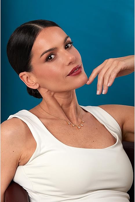 Morellato Damen-Halskette aus recyceltem 925er Silber mit goldenen Zirkonia, Tesori-Kollektion _SAIW207