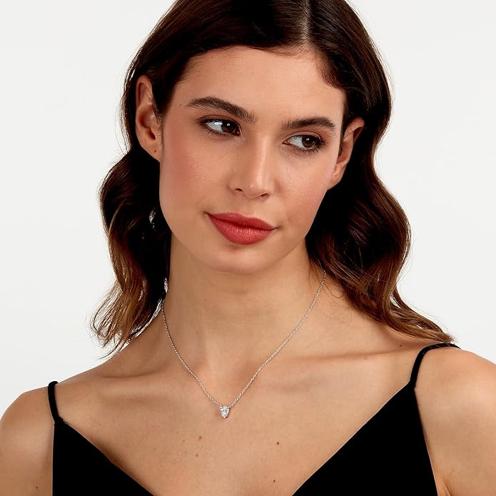 Morellato Damen-Halskette 925 Silber recycelt Zirkon Tropfen blau Tesori _SAIW211