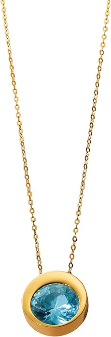 Collana Morellato Donna Oro Giallo 9 kt Topazio Centrale _HBQ03