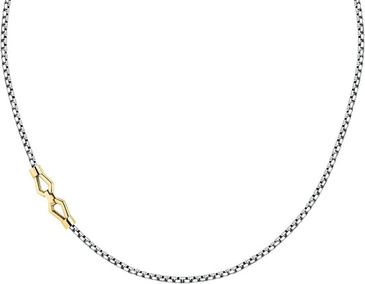 Collana Morellato Uomo Acciaio Collezione Motown Dettaglio Gold _SALS88