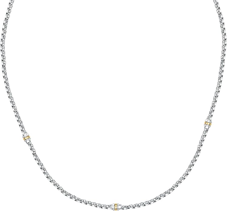 Collana Morellato Uomo Acciaio Inserti in Oro Giallo 18 kt _SATM20