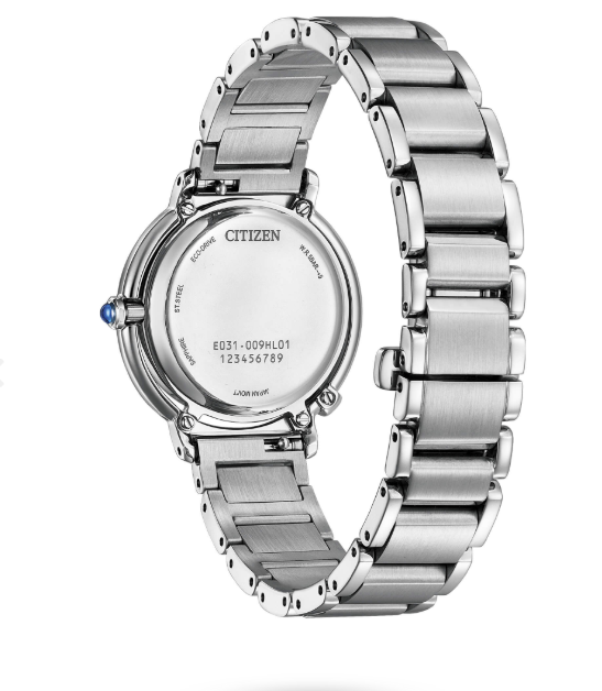 Citizen Damen-Eco-Drive-Stahluhr mit Perlmutt-Zifferblatt _EM1090-60D